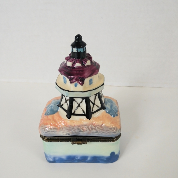Thomas Point MD Lighthouse Trinket Box Collectible Vintage - Picture 8 of 12